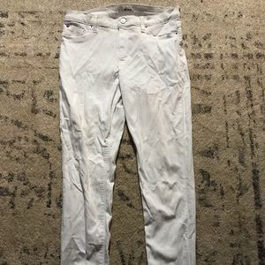 Hudson White Skinny Jeans